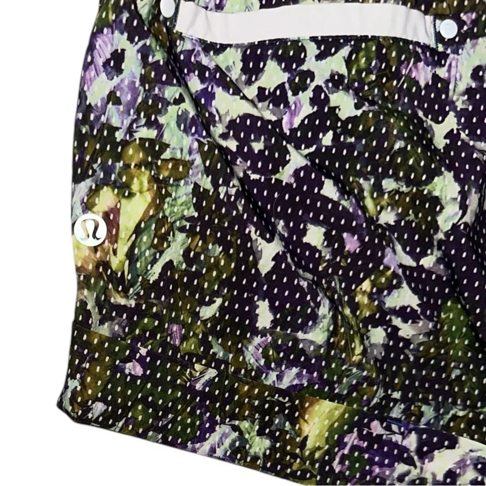 Lululemon Spring Break Away Mid Rise Short 3” in Floral Sport White Multi Sz 4